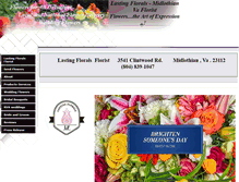 Tablet Screenshot of lastingflorals.com